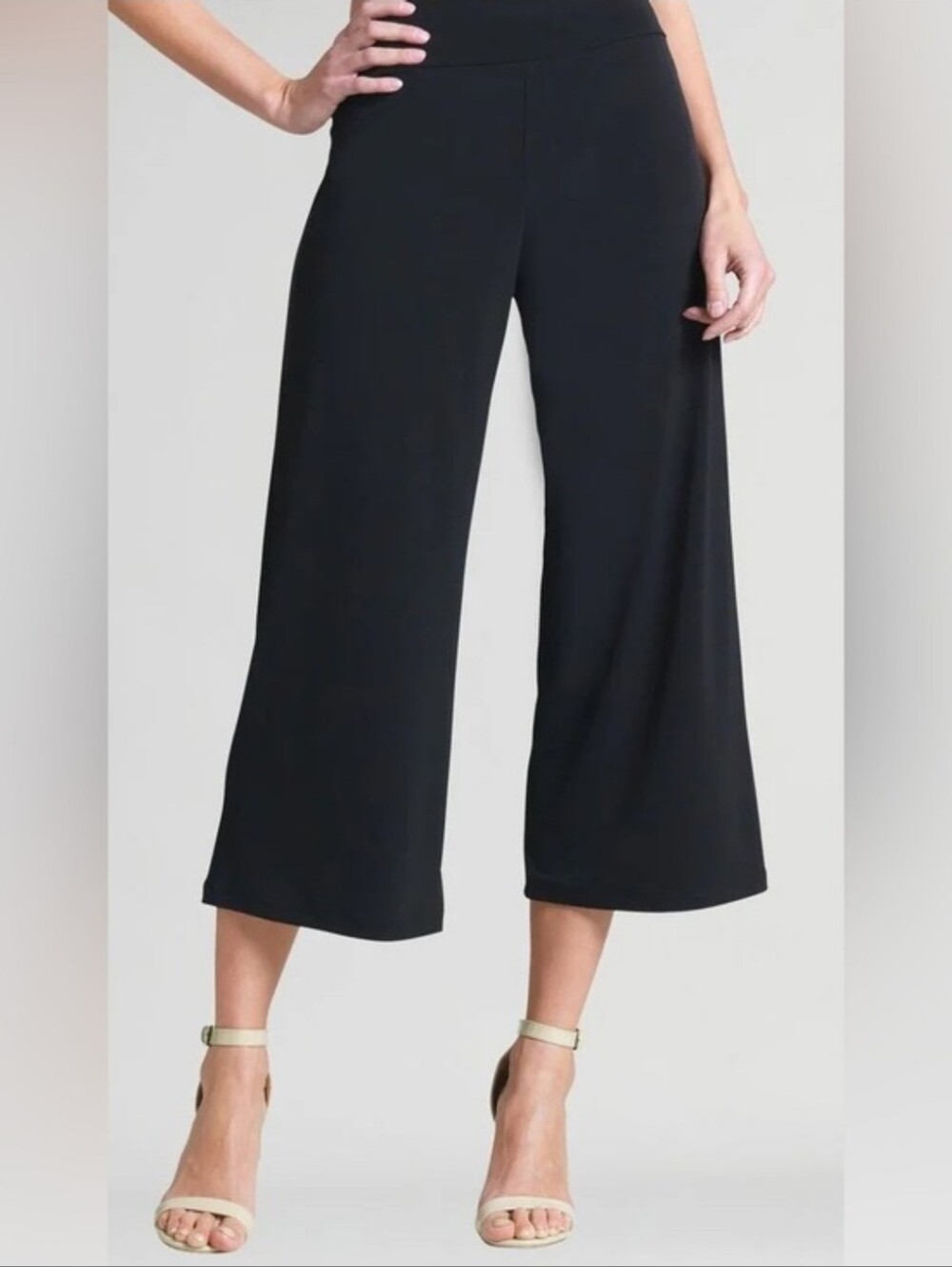 Clara Sun Woo Signature Modern Gaucho Pant in Black Size Extra Small